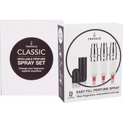 Travalo Classic 3 x 5 ml plnitelný flakón black
