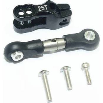 GPM RACING Рогче GPM за серво за Traxxas UDR ALUMINUM SERVO HORN WITH SST ADJUSTABLE TIE RODS-5PCS SET GPM TRX UDR BLACK GPMUDR16025BK (GPMUDR16025BK)