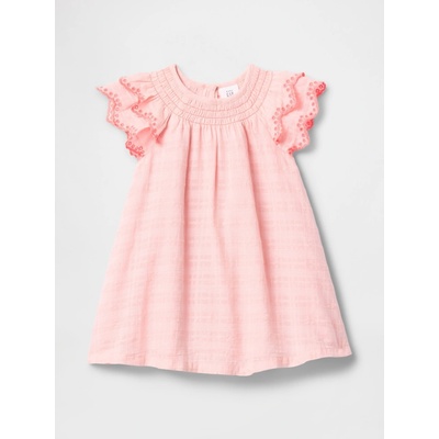 GAP Baby bavlnené šaty Ružová