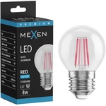 Mexen Vintis LED филаментна крушка E27, G45, 4W, 55 lm, червена - L156-E27-04XX-45 (L156-E27-04XX-45)