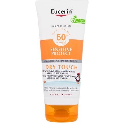 Eucerin Sun Kids Sensitive Protect Dry Touch Gel-Cream SPF50+ лек слънцезащитен гел крем за чувствителна кожа 200 ml