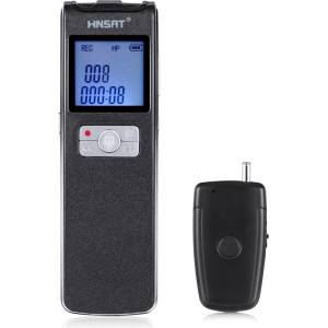 Hnsat Диктофон dvr-308a с безжичен микрофон (8gb) Диктофони