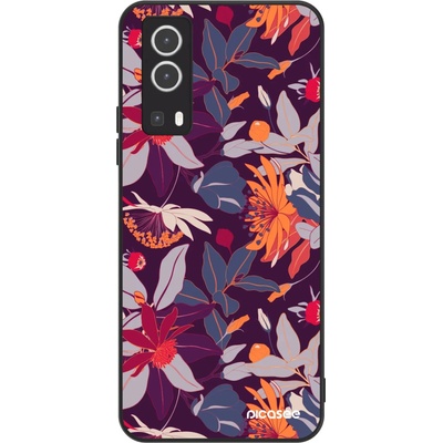 Pouzdro Picasee ULTIMATE CASE Vivo Y72 5G - Purple Leaf