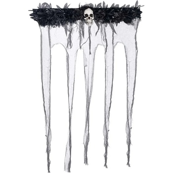 Image 1 of Fiestas Guirca Висяща декорация - Черна завеса с череп 80 х 120 см