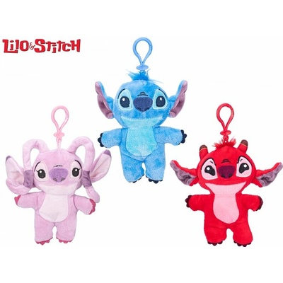 Prívesok na kľúče Lilo a Stitch 2 D plyšový 13 cm mix variantov či farieb