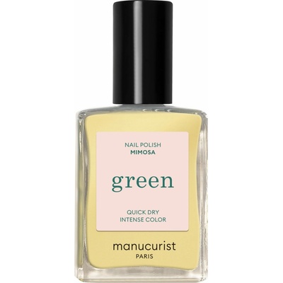 Manucurist Green schnoucí lak na nehty - Mimosa (15 ml) - pastelově žlutá barva