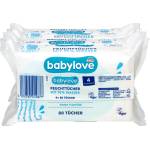 babylove Мокри кърпички с 99 % вода (4х80), 0+м, 320 бр (1577508)