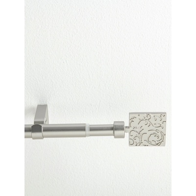 MKLuzkovinyCZ Garnýž jednořadá Paolo - broušený nikl 160 - 300 cm