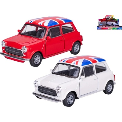 Welly Kovový model Mini Cooper 1300 UK s otváracími dverami a pull-back 1:43