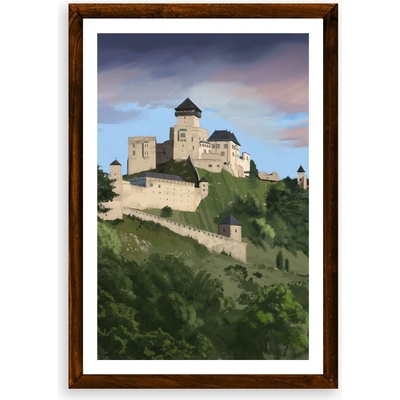 Poster Trenčiansky hrad - Poster A3 bez rámu (27,9€)