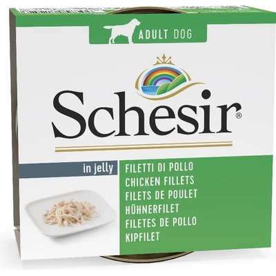 Schesir 12х150г Schesir, консервирана храна за кучета - пиле