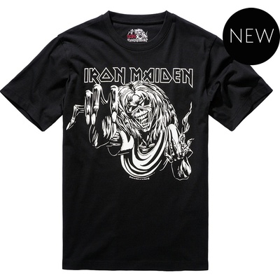Brandit tričko Iron Maiden T-shirt Eddy Glow čierne