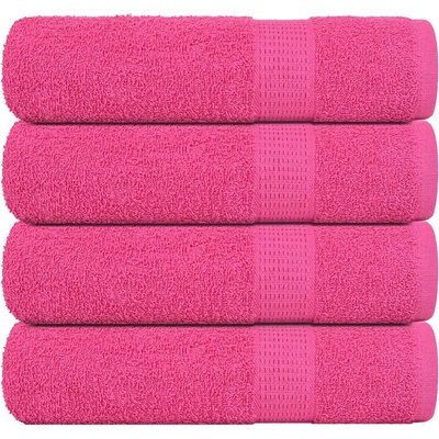 vidaXL Кърпи за ръце FROGN 4 бр. Розови 50x100 см 360 г/м2 (137047)