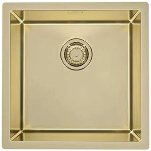 Alveus Quadrix Monarch - Мивка 45x45 см, златна 1103319 (1103319) Мивка за вграждане