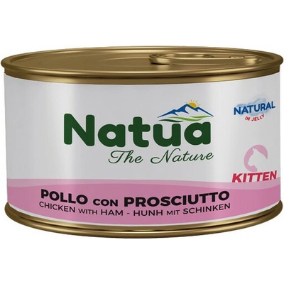 Natua Cat Kitten Kuracie filety a šunka 85 g
