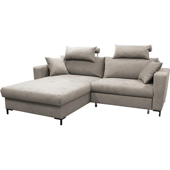 Filex Разтегателен l-образен ъглов диван horta с място за съхранение, ляв, сив (ff0023)