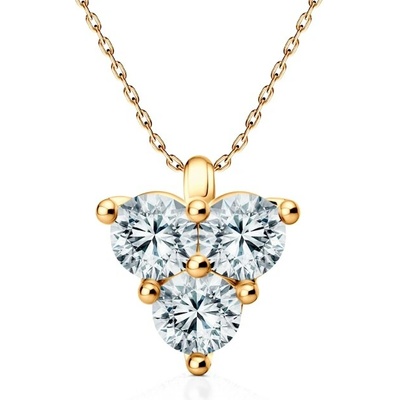 Savicki Náhrdelník žlté zlato, laboratórne diamanty FAIR-N-BR-045-LAB-Z