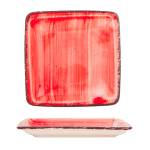 Gural Porselen - Red Квадратна чиния 17x17cm. (NBNORD17X17DU50KMZ) (0180425)