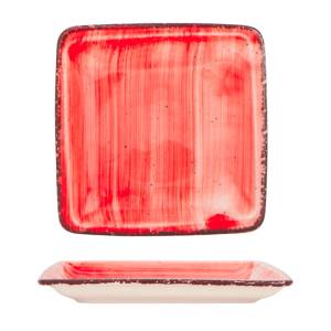 Gural Porselen - Red Квадратна чиния 17x17cm. (NBNORD17X17DU50KMZ) (0180425)
