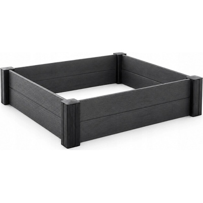 Keter Plastový záhon Vista Modular šedá 121,5 x 121,5 x 27 cm