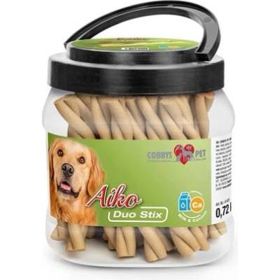 COBBYS PET AIKO Duo Stix 12 cm Vápnik+Mlieko 1 ks