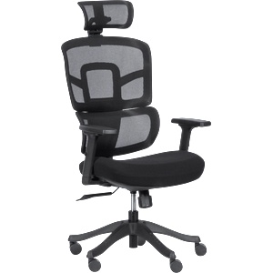  Ергономичен стол Carmen 7582 - черен