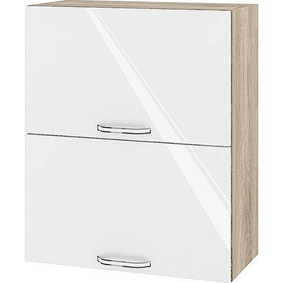 ИРИМ Горен кухненски шкаф Сити АРФ-Бяло гланц-05-11 60 см