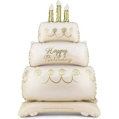 Party Deco Стоящ Фолиев Балон Торта Happy Birthday (FB374)