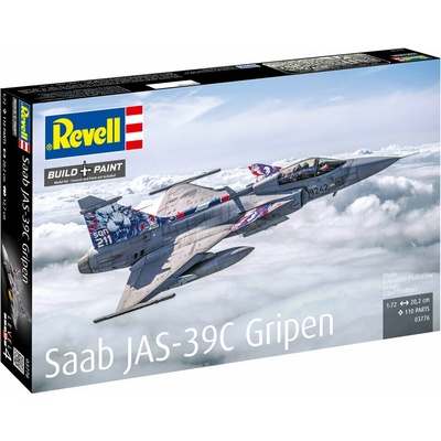 Revell Plastic ModelKit lietadlo 03776 Saab JAS-39C Gripen 1:72