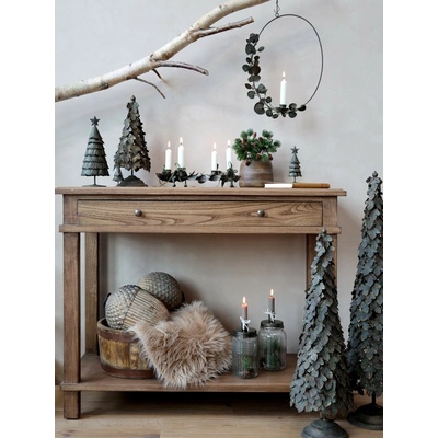 Veliká ozdoba s patinou skleněná koule Bauble antique - Ø 21cm - Chic Antique