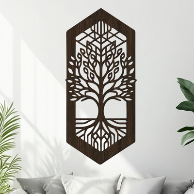 dřevo života Dřevěný strom SJEDNOCENÍ Rozměry (cm): 27x60, Zvolte barvu dekoru: Wenge