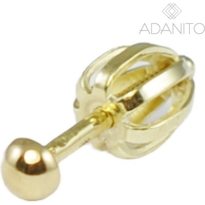 ADANITO BRZ5003G-1 - Zlatá náušnica pecka kusovka 0.36 g