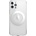 SwitchEasy MagCrush Case - хибриден кейс с вграден магнитен конектор (MagSafe) за iPhone 12, iPhone 12 Pro (сребрист-прозрачен)