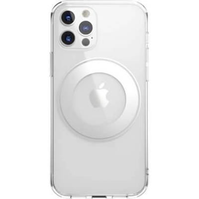 SwitchEasy MagCrush Case - хибриден кейс с вграден магнитен конектор (MagSafe) за iPhone 12, iPhone 12 Pro (сребрист-прозрачен)