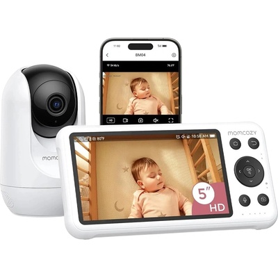 Momcozy Двурежимен видео бебефон Momcozy - BM04, 5 (810123508877)