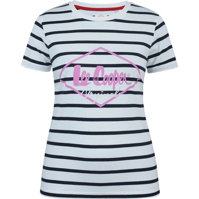 Lee Cooper Дамска тениска Lee Cooper Diamond T Shirt Ladies - Stripe