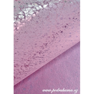 Sapaimport Morušový papír Unryu Rain - růžový Velikost: 23x32 cm, balení 10 ks