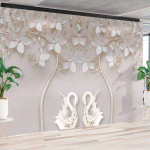 Art Gift Decor Фототапет Красиви лебеди