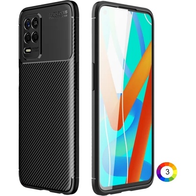 OPPO Realme V13 5G Удароустойчив Carbon Fiber Калъф и Протектор