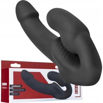 No-Parts Morgan Strapless Strap-On Dildo 22 cm Black