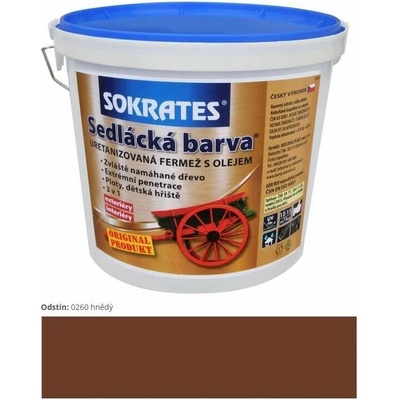 Sokrates Sedliacka farba 2 kg hnedá
