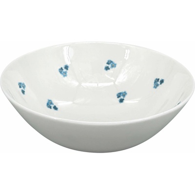 by inspire Porcelánová polévková miska Luna Pomněnka bílá modrá 18,5 cm