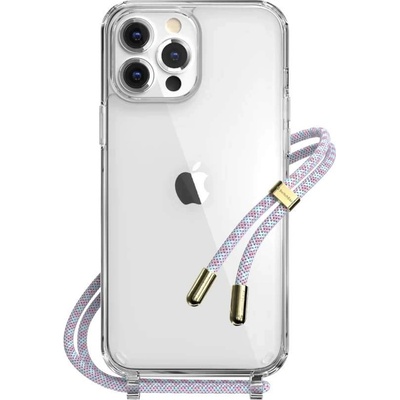 SwitchEasy Play Lanyard Angel Case - хибриден удароустойчив кейс с връзка за носене за iPhone 13 Pro Max (прозрачен)