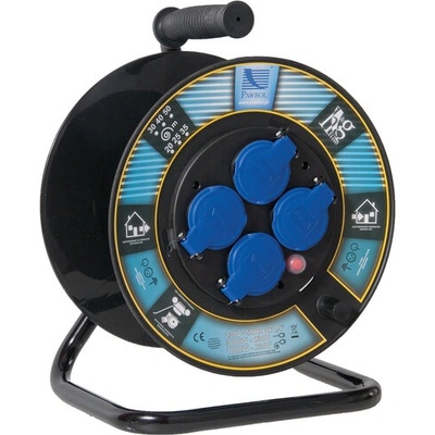 Pawbol Макара празна за кабел, 4 х16А/230v, ip44 (b.1115-250gzrts)