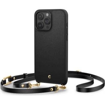 Spigen Magsafe Кожен Калъф за iPhone 15 Pro Max, SPIGEN Cyrill Classic Charm, Черен (ACS06636)