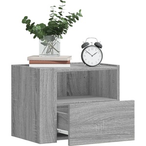 vidaXL Нощни шкафчета за стенен монтаж, 2 бр, сив сонома, 45x30x35 см (848322)