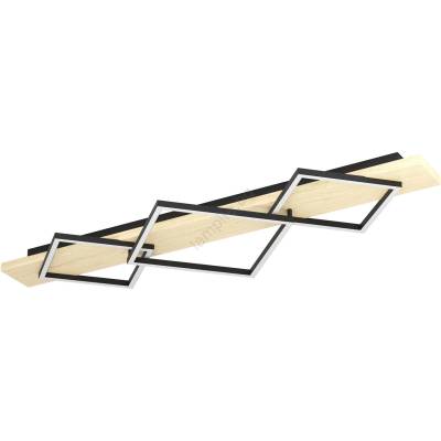 EGLO 901931 - LED таванно осветително тяло BOYA 2xLED/13W/230V + LED/16W черно/бежово (EG901931)