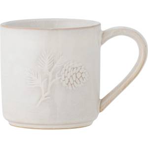 Bloomingville Кремава глинена чаша с коледен мотив 300 ml Winter - Bloomingville (82061073)