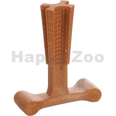 Karlie-Flamingo nylon Bamboo T Bone s bambusem (S) 10,5 x 8,4 x 3,4 cm