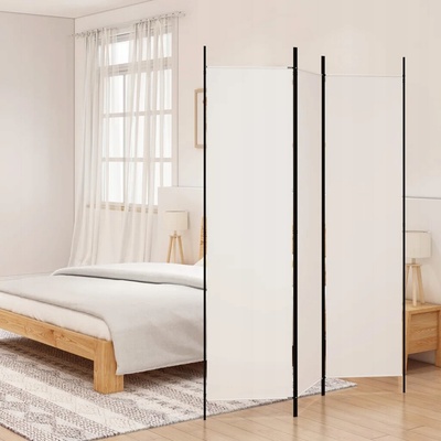 VidaXL Paraván 350178 oboustranný bílý 150 x 200 cm